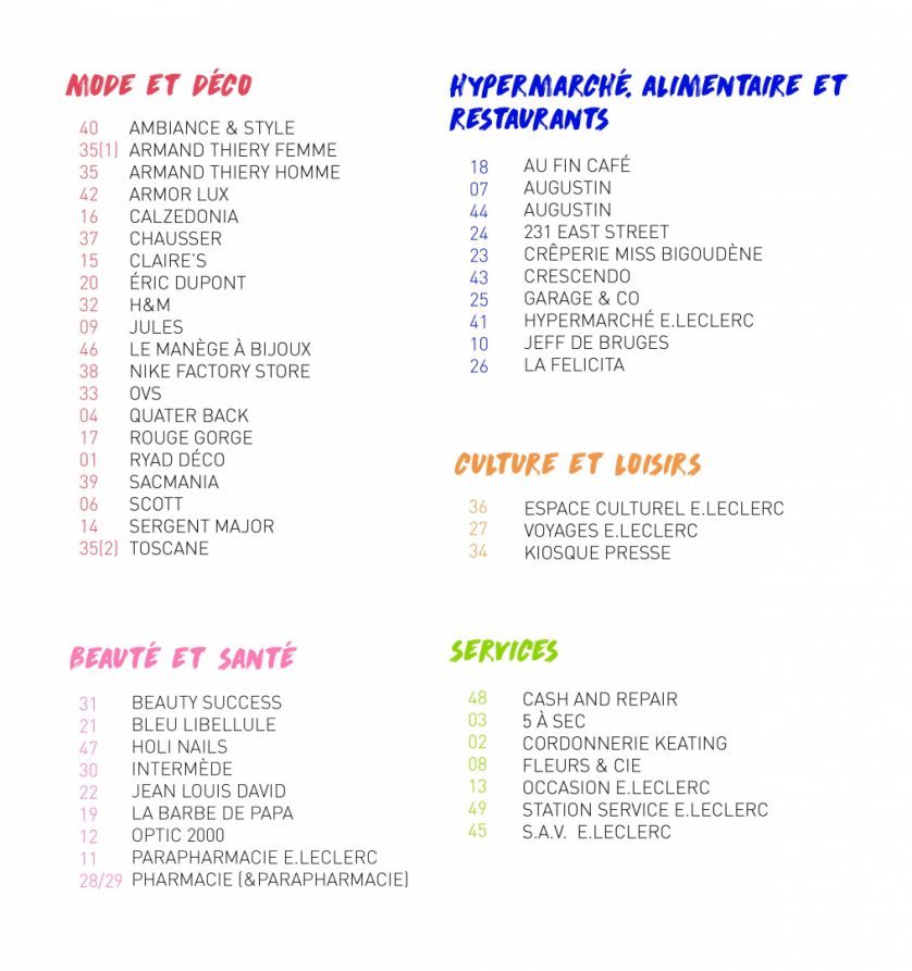 Liste Enseignes Saint Gregoire Le Centre