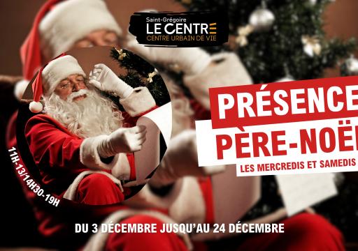 Présence Père Noel Saint Grégoire Le Centre