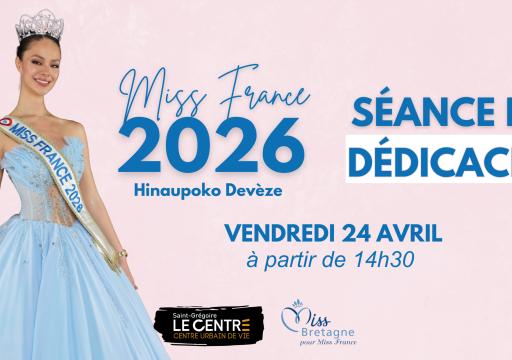 Miss France 2026 en dédicace à Saint-Grégoire